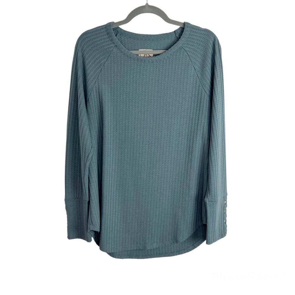 Chaser XL Cozy Thermal Sweater Knit Popover Top